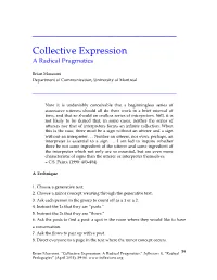 Collective Expression a Radical Pragmatics