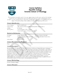 Course Prerequisites Or Requisites None