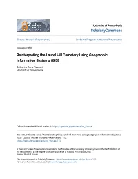 Reinterpreting the Laurel Hill Cemetery Using Geographic Information Systems (GIS)