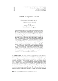 SCOPIC Design and Overview