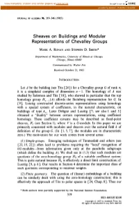Sheaves on Buildings and Modular Representations of Chevalley Groups
