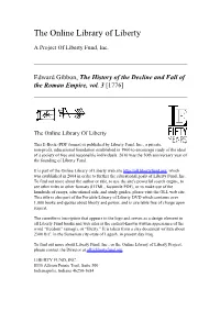 The History of the Decline and Fall of the Roman Empire, Vol. 3 [1776]