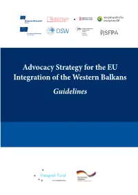 Advocacy Strategy for the EU Integration of the Western Balkans Guidelines