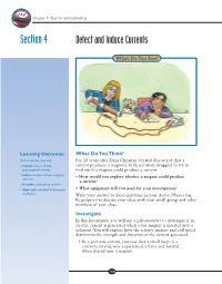 Section 4 Detect and Induce Currents