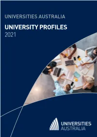 UNIVERSITY PROFILES 2021 This Work Is Licensed Under a Creative Commons Attribution 4.0 International Licence