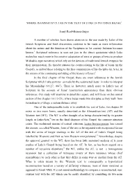 Where Is Emmaus? Clues in the Text of Luke 24 in Codex Bezae1