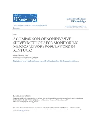 A Comparison of Noninvasive Survey Methods For
