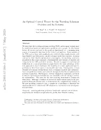 An Optimal Control Theory for the Traveling Salesman Problem And