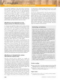 Effectiveness and Fairness of Judicial Systems