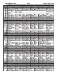 Sunday Morning Grid 6/18/17 Latimes.Com/Tv Times