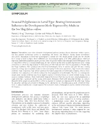 Integrative and Comparative Biology Integrative and Comparative Biology, Volume 52, Number 1, Pp
