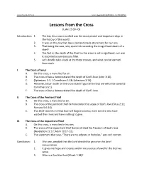 Lessons from the Cross (Luke 23:39-43)