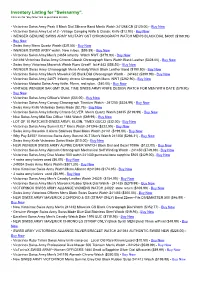 Inventory Listing for "Swissarmy". Click on the "Buy Now" Link to Purchase an Item
