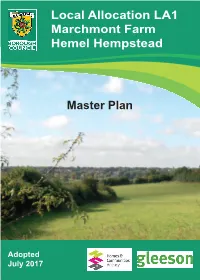 Master Plan Local Allocation LA1 Marchmont Farm Hemel Hempstead