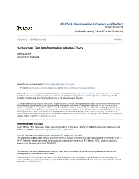 On Literariness: from Post-Structuralism to Systems Theory