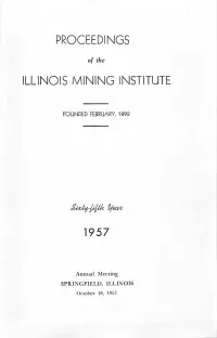 Proceedings Illinois Mining Institute