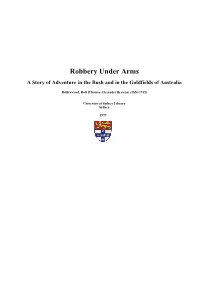 Robbery Under Arms a Story of Adventure in the Bush and in the Goldfields of Australia