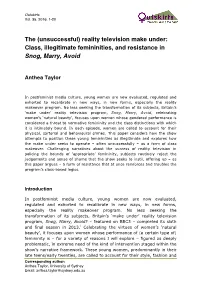 The (Unsuccessful) Reality Television Make Under: Class, Illegitimate Femininities, and Resistance in Snog, Marry, Avoid