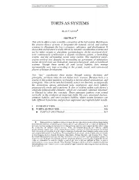 Torts As Systems