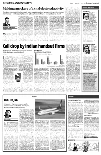 Call Drop by Indian Handset Firms Interface Integration