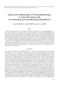 Limits and Relationships of Paracanthopterygii: a Molecular Framework for Evaluating Past Morphological Hypotheses