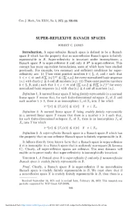 Super-Reflexive Banach Spaces A^Ini