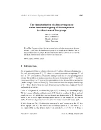 The Characterization of a Line Arrangement Whose Fundamental Group of the Complement Is a Direct Sum of Free Groups