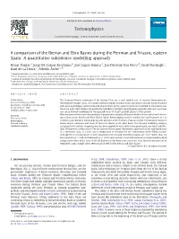 A Comparison of the Iberian and Ebro Basins During the Permian and Triassic, Eastern Spain: a Quantitative Subsidence Modelling Approach