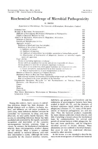 Biochemical Challenge of Microbial Pathogenicity