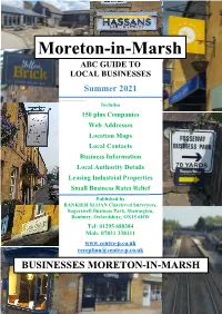Moreton-In-Marsh ABC GUIDE to LOCAL BUSINESSES