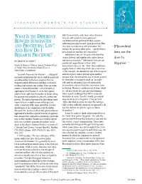 What Is the Difference Between Substantive and Procedural Law?