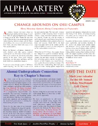 Alpha Artery a Publication for Alumni of Oklahoma Alpha T SIGMA Phi Epsilon