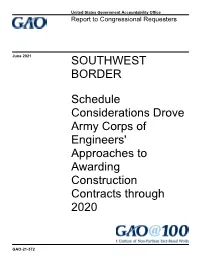 Gao-21-372, Southwest Border