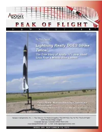 Lightning Really DOES Strike Twice! the True Story of Apollo 12’S Near Abort Less Than a Minute After Launch