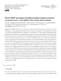 The ECMWF Operational Ensemble Reanalysis-Analysis System for Ocean and Sea-Ice