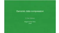 Genomic Data Compression