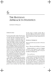 The Bayesian Approach to Statistics