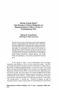 Whose Crying Game? One Woman of Color's Reflection on Representations of Men of Color in Contemporary Film