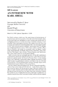 An Interview with Karl Shell