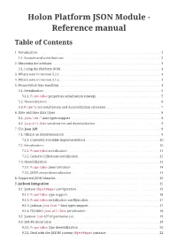 Holon Platform JSON Module - Reference Manual