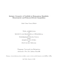 Intrinsic Geometry of Varifolds in Riemannian Manifolds: Monotonicity and Poincare-Sobolev Inequalities