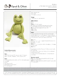 Ribbit Sweet Yarns for Real Life