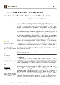 3D Model Identification of a Soft Robotic Neck