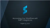 Integrations Webinar Presentation