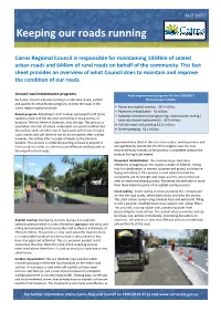Keeping Our Roads Running