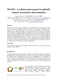 MAGIC: a Collaboration Project to Globally Connect Researchers and Academics