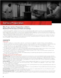 Surface Preparation