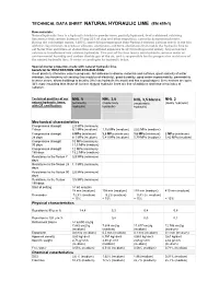 Technical Data Sheet Natural Hydraulic Lime (En 459-1)
