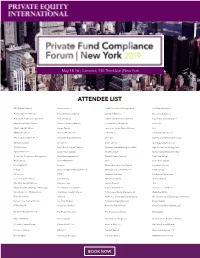 Attendee List