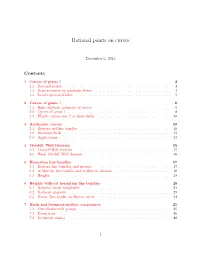 Rational Points on Curves